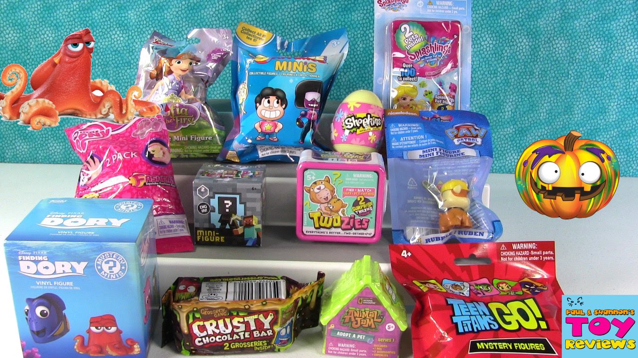 kawaii emoticons Disney Finding Dory Shopkins Paw Patrol Twozies Blind Bag Opening | PSToyReviews