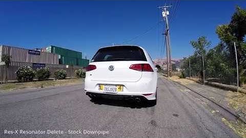 Sound Clips: Res-X Resonator Delete for 8V Audi A3/S3 & MkVII Volkswagen Golf R