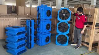 Stacking of Fans Wind Blowers Air Scrubbers