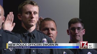 Fayetteville police sworn in