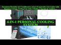 Serantzon Portable Air Conditioners, 4-in-1 Evaporative Air Cooler with Remote Control,