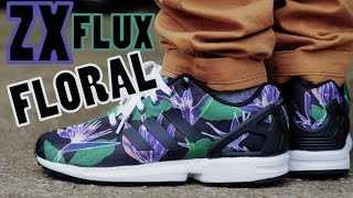 zx flux shoes floral