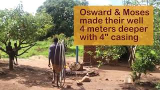 Dug well made 4m deeper with 4 casing pipe