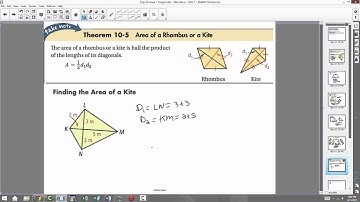 Area of Trapezoids, Rhombuses, Kites