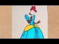 Easy Barbie doll Drawing and colouring ||Easy Step by step drawings and colouring pencilsketch#art❣️