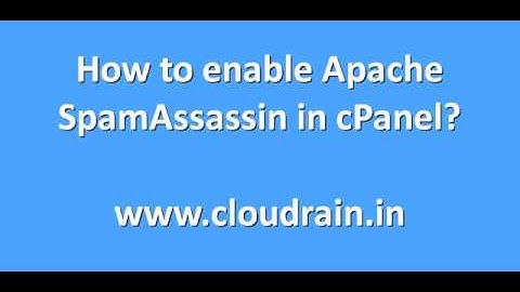 How to enable Apache SpamAssassin in cPanel