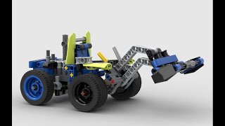 LEGO® 42164 Alternate Build - Off-Road Race Buggy - Loader with Engine and Steering