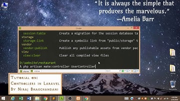 2) Controllers in Laravel 5.7