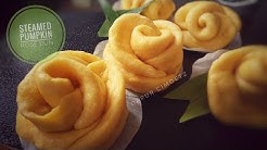 PAO MAWAR LABU KUNING/STEAMED PUMKIN ROSE BUNS - Durasi: 10.17. PAO MAWAR LABU KUNING/STEAMED PUMKIN ROSE BUNS - Durasi: 10.17.