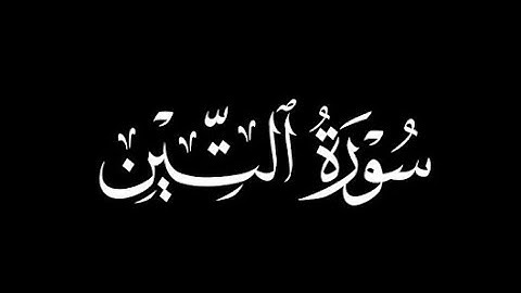 سورة التين عبد الكريم الدغوش