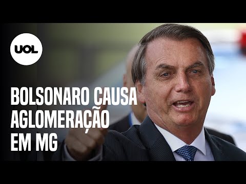 Bolsonaro ignora máscara e cumprimenta apoiadores em MG (video) 1 YouTube video