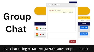 Group Chat Application using PHP Ajax Jquery - 11