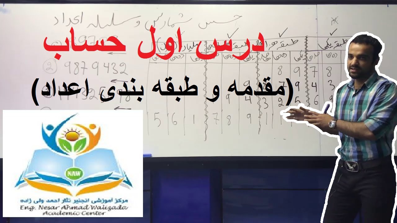 حساب - درس اول (مقدمه و طبقه بندی اعداد)