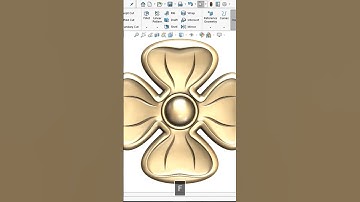 3D Flower in Solidworks. Watch the full video on my YouTube channel #solidworks #cad # woodart