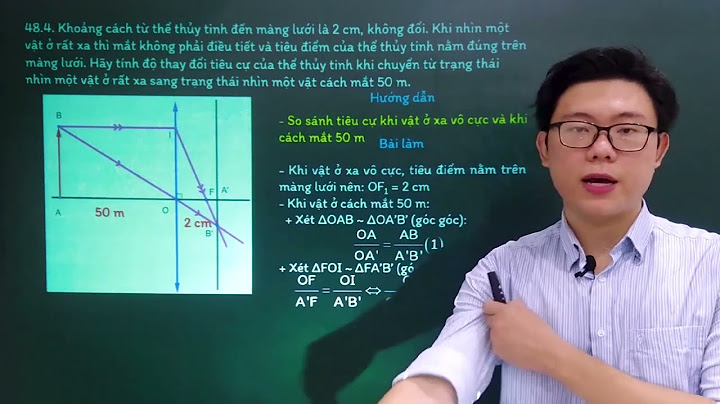 Có tiêu cự trùng với tiêu điểm nào của mắt năm 2024