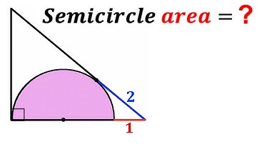 Can you find area of the Purple Semicircle? | (Triangle) | #math #maths | #geometry