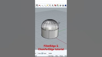Rhino 5 filletedge and chamferedge tutorial #rhino3d #cad #jewelcad #rhino