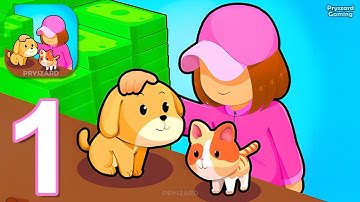 Pets Wonderland - Gameplay Walkthrough Part 1 Idle Pet Store Game (iOS, Android)
