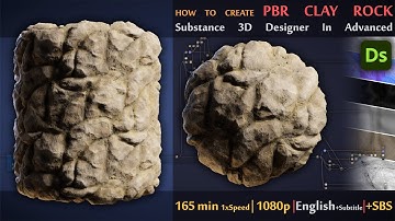 Craft your favorite materials | PBR Clay Rock Creation Procedurally in Substance Designer