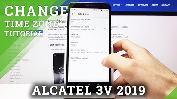 How to Set Date & Time in ALCATEL 3V 2019 – Change Time Zone & Clock Format