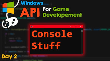 Manipulating the console, what is a HANDLE? WIN API for Game Developers, day 2.