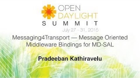 Messaging4Transport — Message Oriented Middleware Bindings for MD SAL