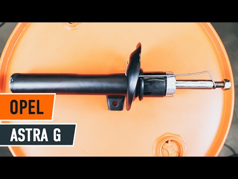 How to change front shock absorbers on OPEL ASTRA G TUTORIAL