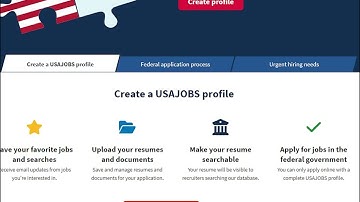 Video 3: How to create a USAJOBS account and login