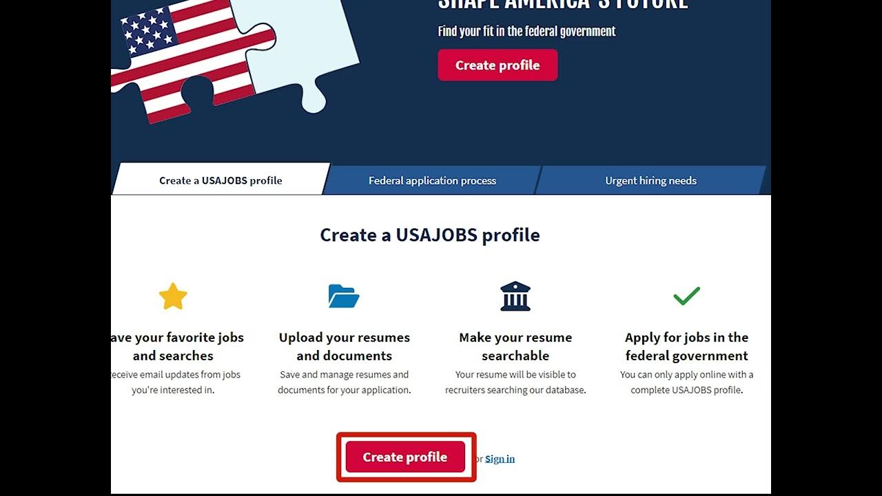 Video 3 How to create a USAJOBS account and login YouTube