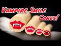 Diy vampire fang smile polymer clay canes tutorial