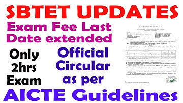 ts sbtet exams updates | diploma exams updates | diploma exams as per AICTE Guidelines