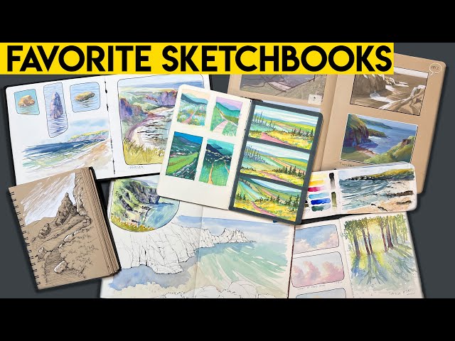 Watercolor & Gouache Sketchbook Tour – Allison Marie