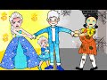 Oh! Who Can Win This Love?  - Pregnant Squid Game Doll VS Poor Elsa | DIY Paper Dolls & Cartoon