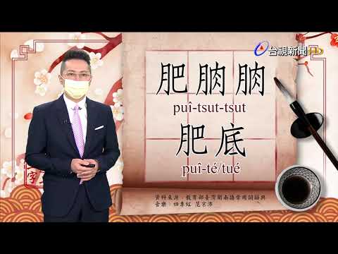 2021.8.31.台視台語新聞逐工一字「肥」（puî.huî）