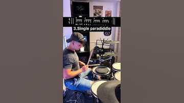 ✅8 fundamental rudiments in 30 seconds✅ #drums #creativdrums #drummer #drumnotation #drumming