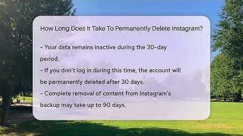 How Long Does It Take To Permanently Delete Instagram? - Everyday-Networking