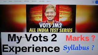 My Vots 2 Experience Marks ? Syllabus?