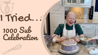 1000 Subscriber Celebration Cake - Blind Baking Gone Wrong