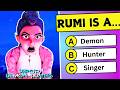 KPop Demon Hunters Movie Trivia Quiz Challenge рџЋ Huntrix Saja Boys Rumi Jinu Baby Saja Zoey рџ Ґ KPop Demon Hunters Movie Trivia Quiz Challenge рџЋ Huntrix Saja Boys Rumi Jinu Baby Saja Zoey рџ Ґ