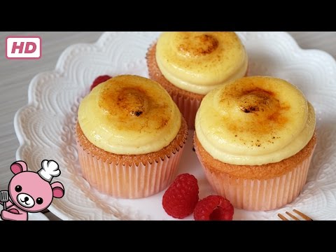 How to make Creme Brulee Cupcake (video)