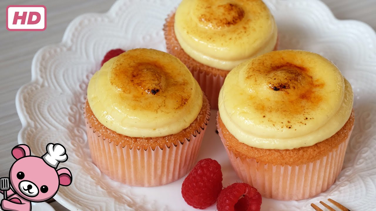 How to make Creme Brulee Cupcake (video) YouTube