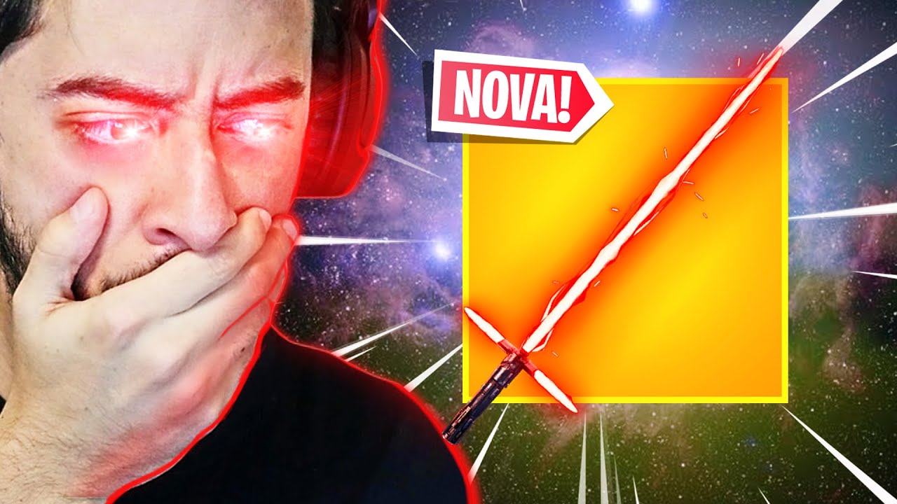 USEI O SABRE DE LUZ PELA PRIMEIRA VEZ! - Fortnite
