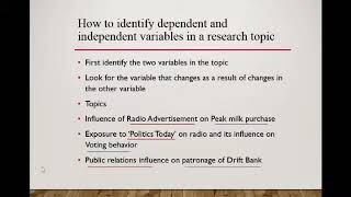 Dependent and Independent variables (Part 3)