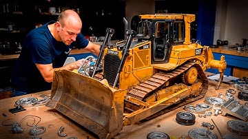 Man Builds an IMPRESSIVE, Fully Functional $1,500 3D Printed CAT Bulldozer RC | From Start to Finish