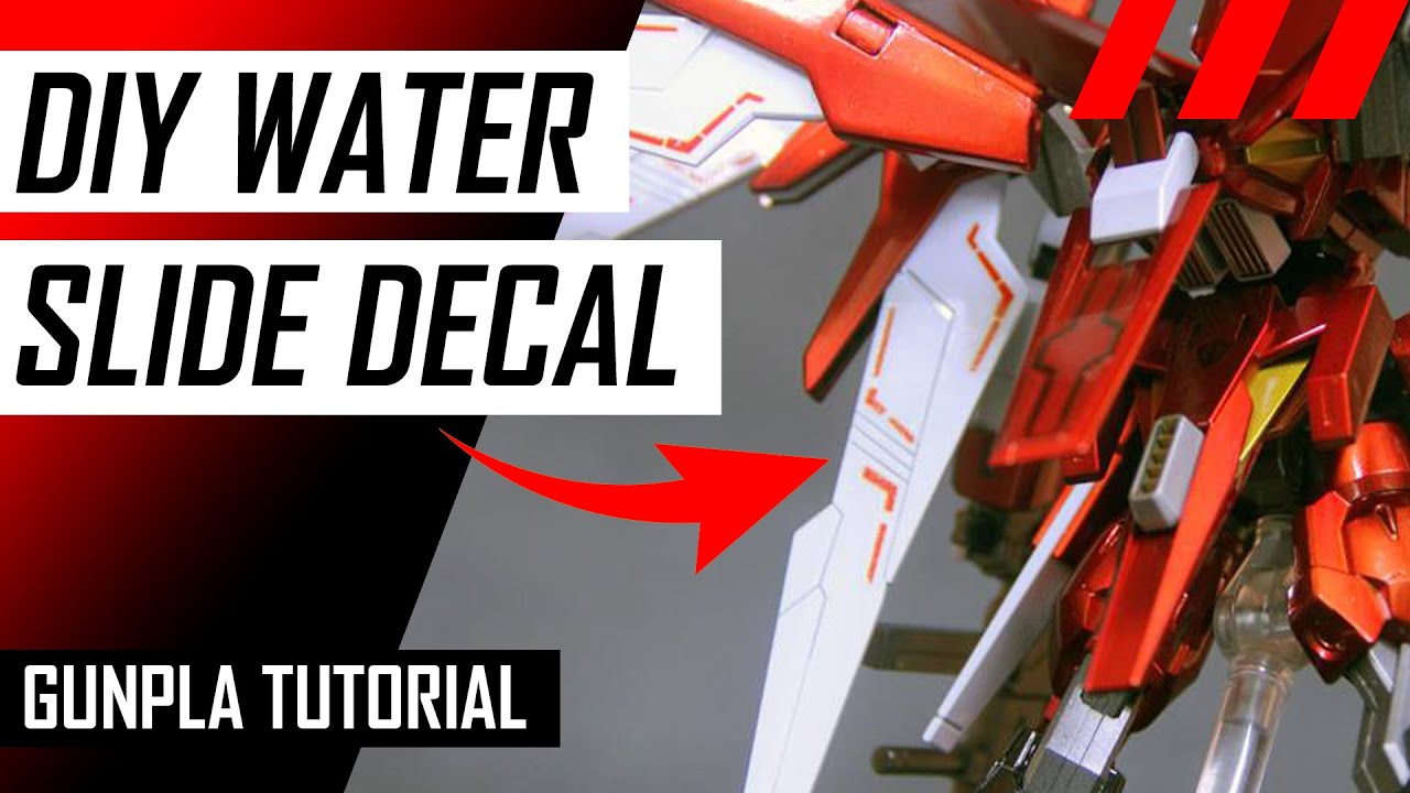 HOW TO MAKE CUSTOM WATER SLIDE DECAL FOR ANY MODEL KIT GUNDAM ガンダム