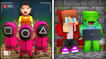 JJ and Mikey Got SQUID GAME 2 on a Hidden Camera in Minecraft! - Maizen