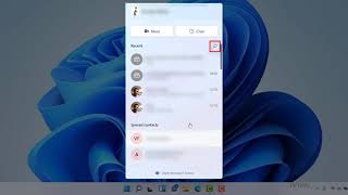 How to video chat with someone in your contacts using the Chat function - Windows 11 screenshot 4