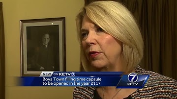 Time capsule for future generations at Boys Town