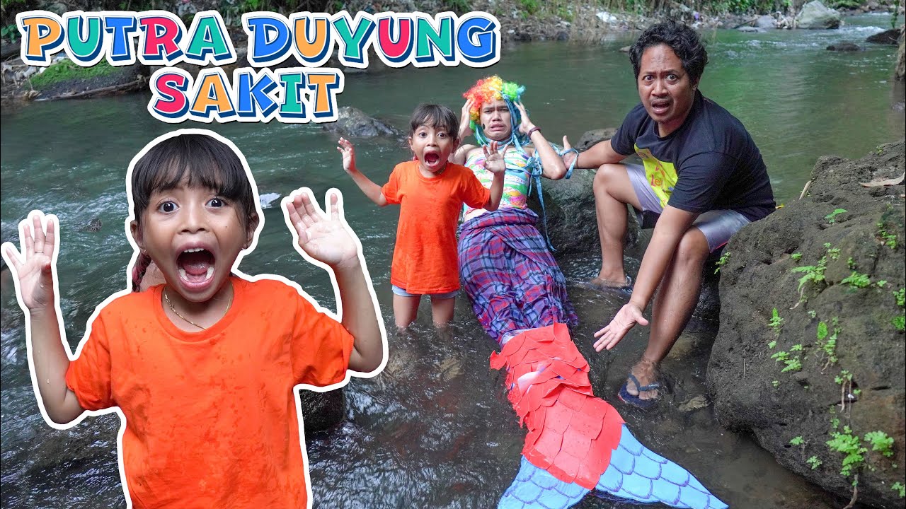 LEIKA BAWA PUTRI DUYUNG KELILING KAMPUNG‼️ PAKE KOLAM RENANG