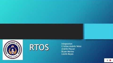 Sistema operativo en tiempo real  RTOS
